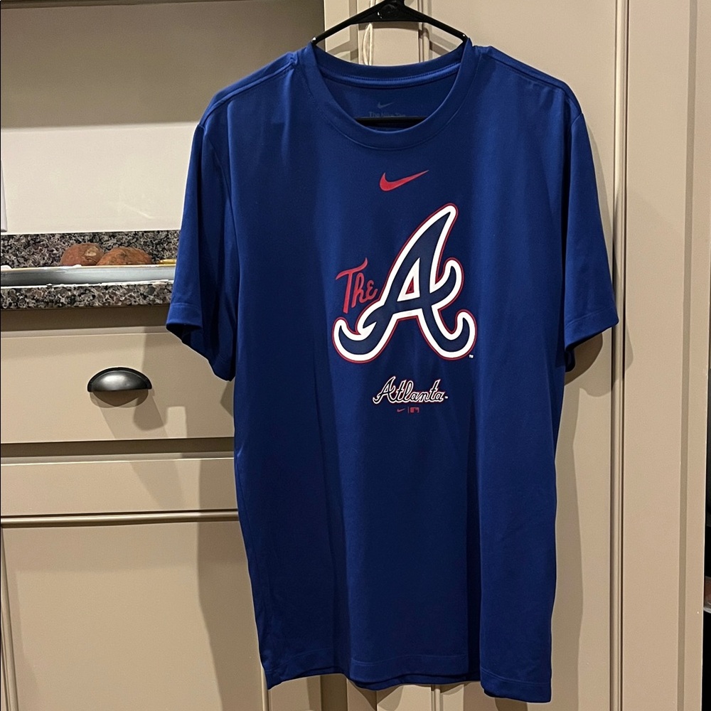 Nike Dri Fit Blue Atlanta Braves Men's Shirt